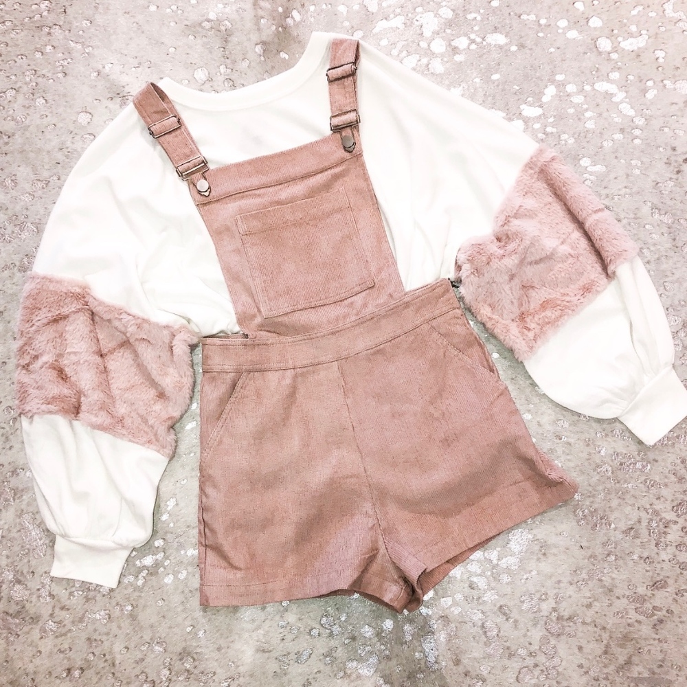 South Boutique Corduroy Overall Jumper